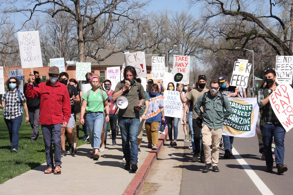 CSU's Graduate Workers Organizing Cooperative holds a rally in May
