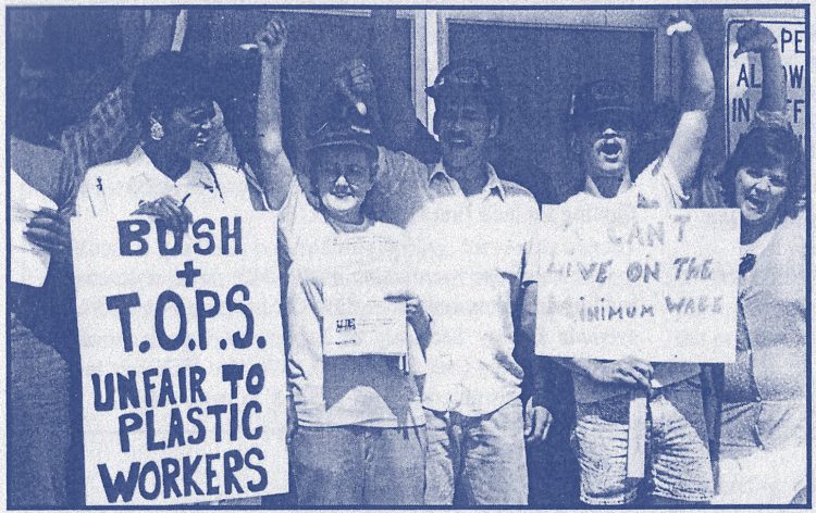 PWOC workers on the picket line